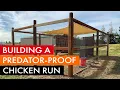 Building a predator-proof chicken coop run