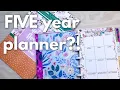 Setting up a FIVE year planner from kellofaplan