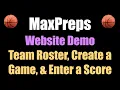 MaxPreps Website - BBALL Walkthrough