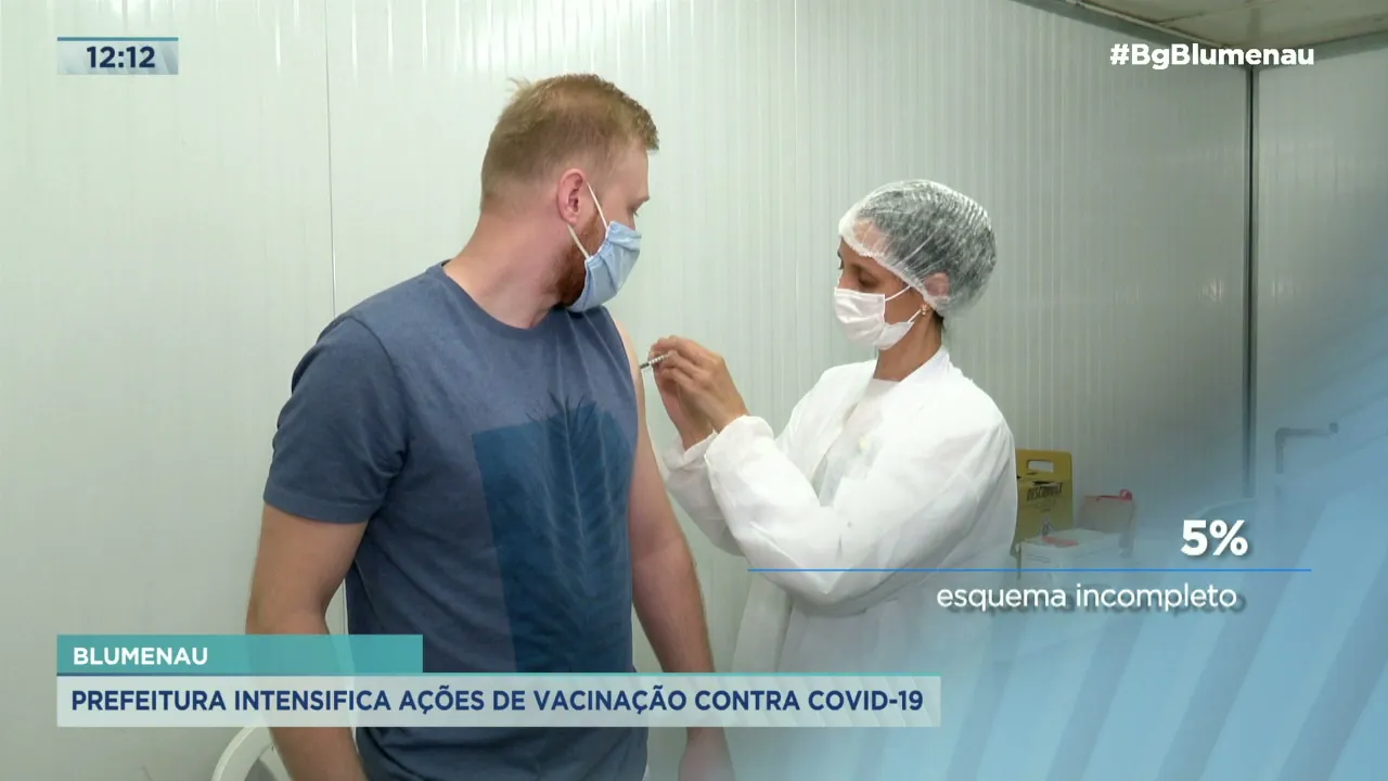 Prefeitura de Blumenau intensifica ações de vacinação contra covid-19