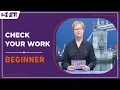 Let s Start English 62 - Lesson 9 Check Your Work Beginner Levels