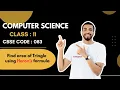 Find area of triangle using heron s formula