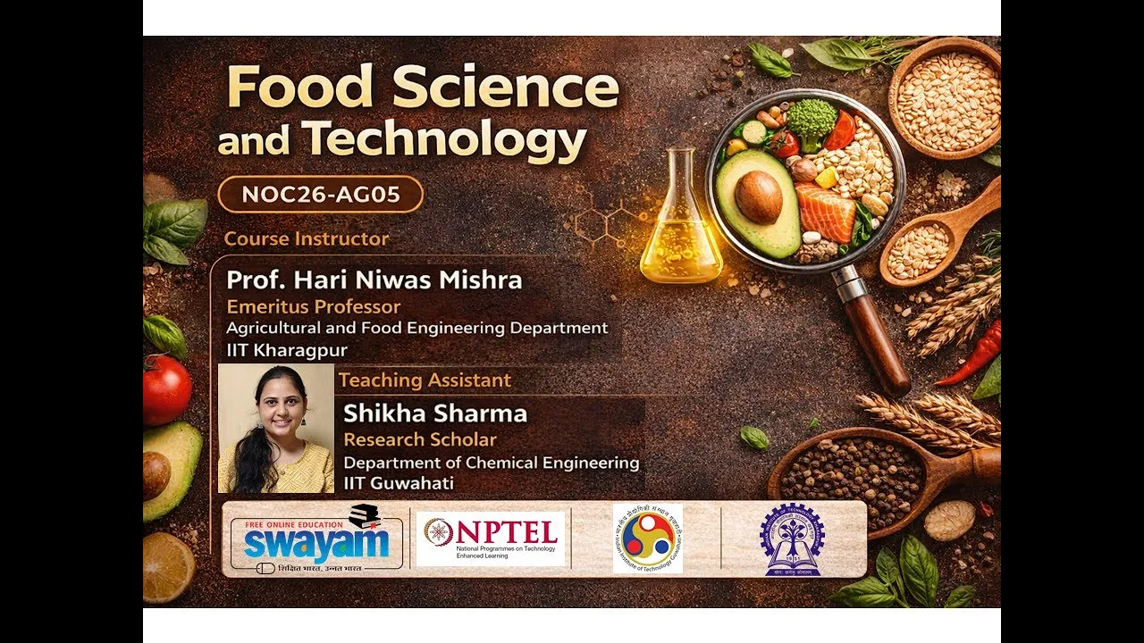 Food Science and Technology | NPTEL Week 2