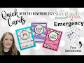 3 Quick Cards with the Sheetload of Emergency Cards Free Kit 87 Thanks and Gratitude