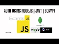 Build Secure Auth in Node js with JWT bcrypt MongoDB Step-by-Step Alexa clone 5