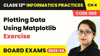 Plotting Data Using Matplotlib - Exercise Class 12 Informatics Practices Chapter 4 CBSE 2024-25