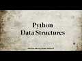 Machine Learning Hands - on Tutorial Data Structures in python By Prasanalakshmi Balaji