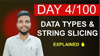 Day Python Data Types String Slicing Type Casting Explained in Hindi 2025