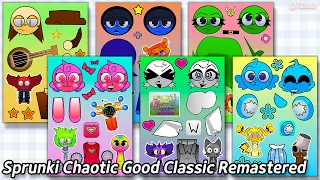 Sprunki Chaotic Good Classic Remastered Sticker Book 스프런키 차오틱 클래식 스티커 꾸미기
