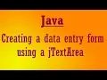 Creating a data entry form in java NetBeans IDE 8 2