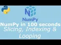 Python NumPy Tutorial for Absolute Beginners - Array Slicing Indexing Looping