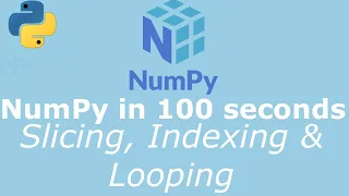 Python NumPy Tutorial for Absolute Beginners - Array Slicing Indexing Looping