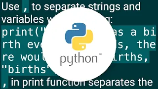How can I print variable and string on same line in Python