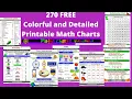 270 FREE Math Charts by Jenny Eather Walk Through to find Printable Charts