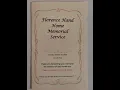 Florence Hand Home Memorial Service LaGrange GA 20