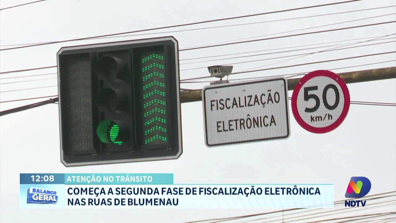 Começa a segunda fase de fiscalização eletrônica nas ruas de Blumenau