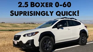 2022 Crosstrek Sport 2 5 Boxer 0-60 and walk around review