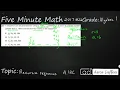 Algebra 1 STAAR Practice Recursive Sequences A 12C -