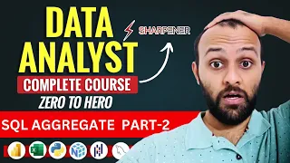 Data Analyst Tutorial SQL Aggregate Functions COUNT AVG SUM MIN MAX with Real-Life Examples