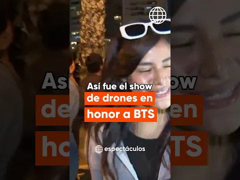 AMÉRICA ESPECTÁCULOS | Así fue el show de drones en honor a BTS | #shorts