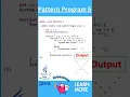 Pattern Program 5 in java Star Pattern Java Coding