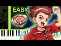 Download Lagu BEYBLADE X THEME - EASY Piano Tutorial