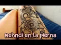 Henna Tattoo Leg Floral