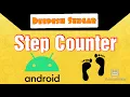 Simple Step counter sensor app in android studio