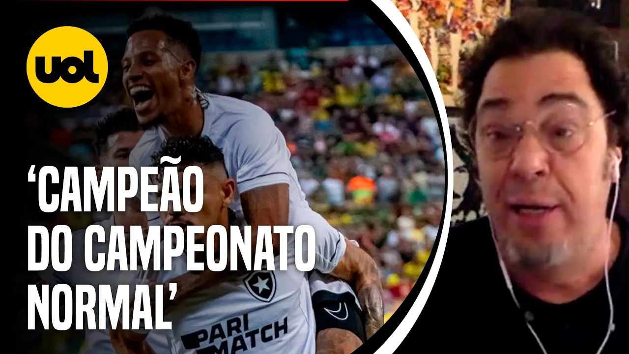 CASAGRANDE: 'VICE TAMBÉM TEM QUE DAR VOLTA OLÍMPICA PORQUE O BOTAFOGO ESTÁ NUM CAMPEONATO À PARTE'