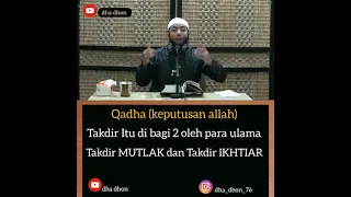 Download takdir mutlak dan takdir ikhtiar  - ustadz khalid basalamah MP3