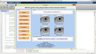 Iris Recognition Using Image Processing Matlab Project Code