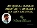 Differences Between ArrayList LinkedList