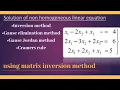 Solving Linear Equation Using Matrix inversion method algebra