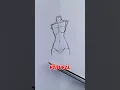Download Lagu How to Draw a Female Figure: Easy Step-by-Step Guide 😎 #art #drawing #shorts #satisfying  #foryou