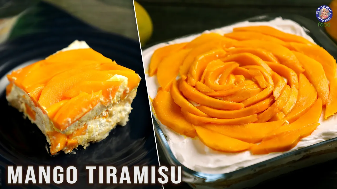 Mango Tiramisu Recipe - No Oven   Mango Dessert   How To Make Tiramisu at Home   Summer Recipes