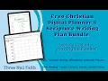 Scripture Writing Bundle Digital Scripture Writing Plan