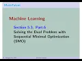 MathTalent Machine Learning Section 5 3 Part 6 SVM Sequential Minimal Optimization SMO