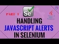 Handling JavaScript Alerts in Selenium - Java