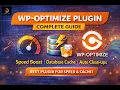 wp optimize plugin complete guide best plugin for website speed optimize and database cache clear