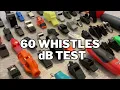 Download Lagu World's Biggest Referee Whistle Sound Test - Molten, Fox 40, Acme, HyperWhistle… dB Comparision