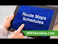 WRTA 30-sec TV - Route and Schedule information