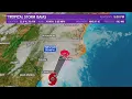 Tropics Update Tropical Storm Isaias 5 p m forecast track for Monday August 3