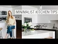 CREATING A MINIMALIST KITCHEN clean declutter and simplify