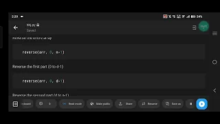 Python Program Array Rotation Using Reversal Algorithm