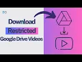 Download Lagu How to Download View Only Google Drive Videos in 2025