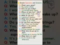 Simple Questions and Answers