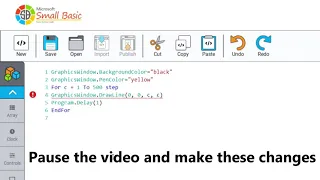 Small BASIC graphics lesson 2