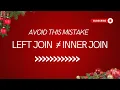 SQL Why Your LEFT JOIN Acts Like an INNER JOIN SQL Tricks and Traps