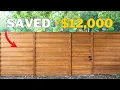 Paying to have a new fence built is expensive Do this instead