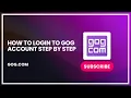 How to Login to GOG Account Step by Step